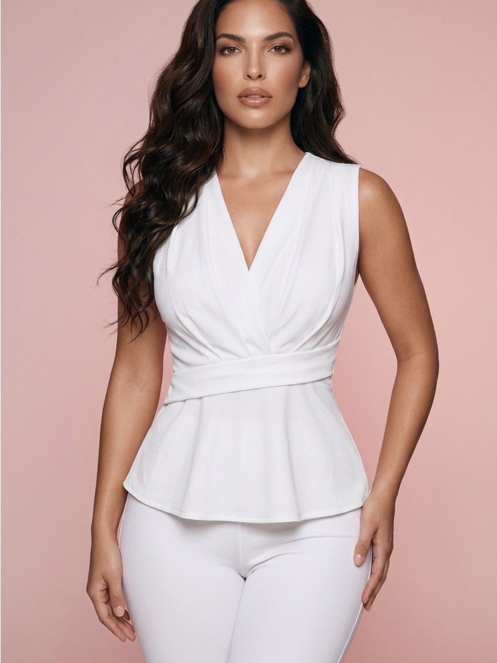 Banana Republic Sleeveless Draped V-Neck Blouse – XS – NWT